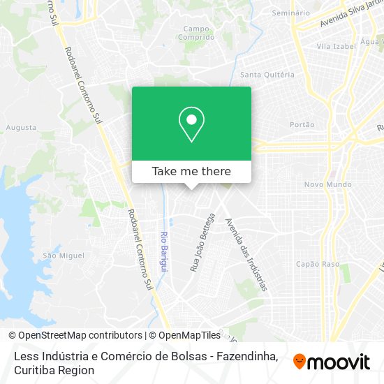 Less Indústria e Comércio de Bolsas - Fazendinha map