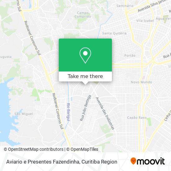 Aviario e Presentes Fazendinha map