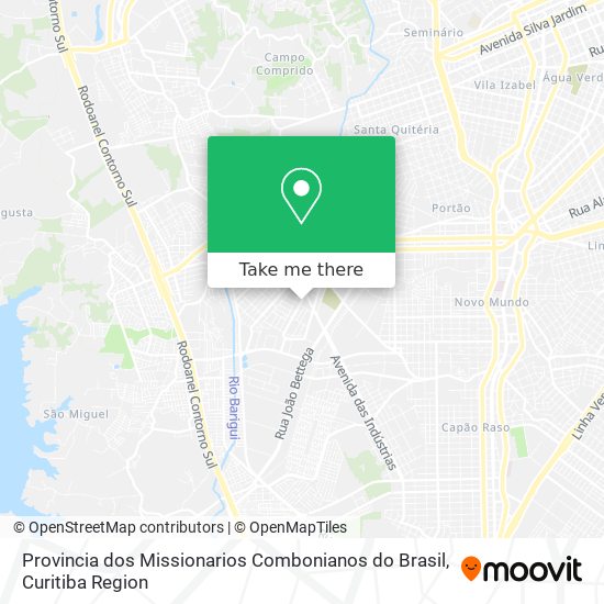 Provincia dos Missionarios Combonianos do Brasil map