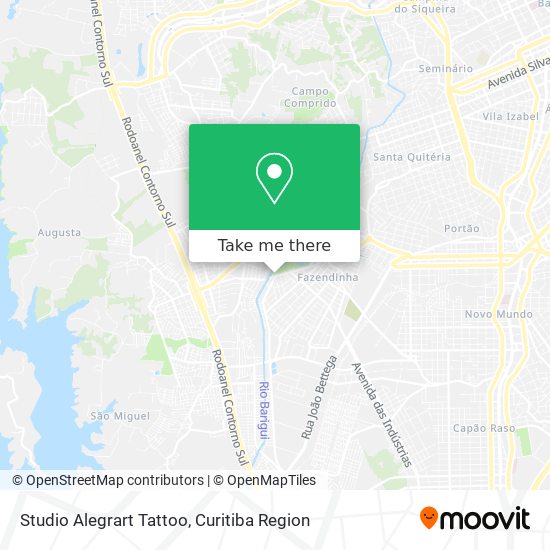 Studio Alegrart Tattoo map