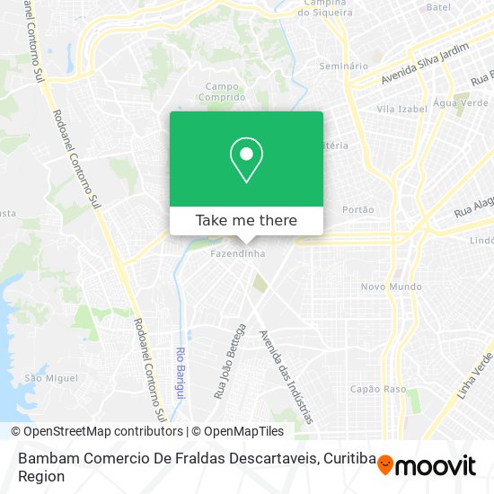 Bambam Comercio De Fraldas Descartaveis map