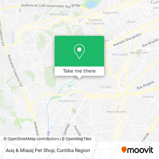 Mapa Auq & Miauq Pet Shop