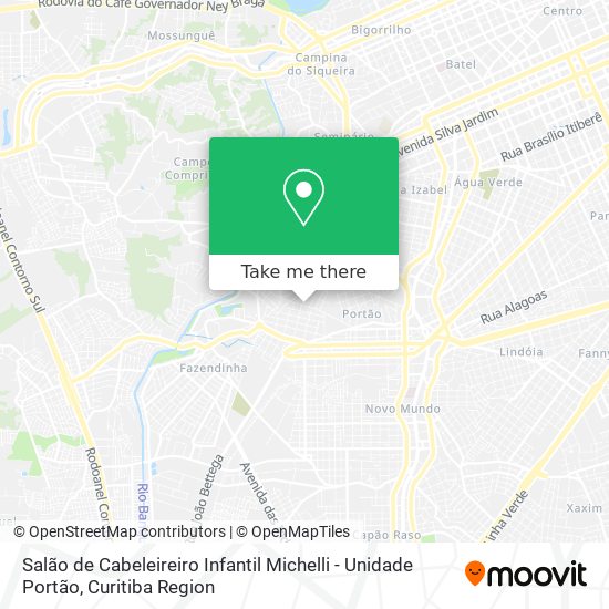 Salão de Cabeleireiro Infantil Michelli - Unidade Portão map