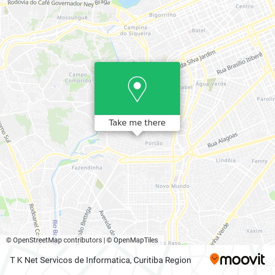 T K Net Servicos de Informatica map