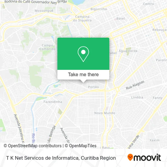 T K Net Servicos de Informatica map