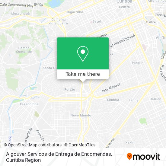 Algouver Servicos de Entrega de Encomendas map