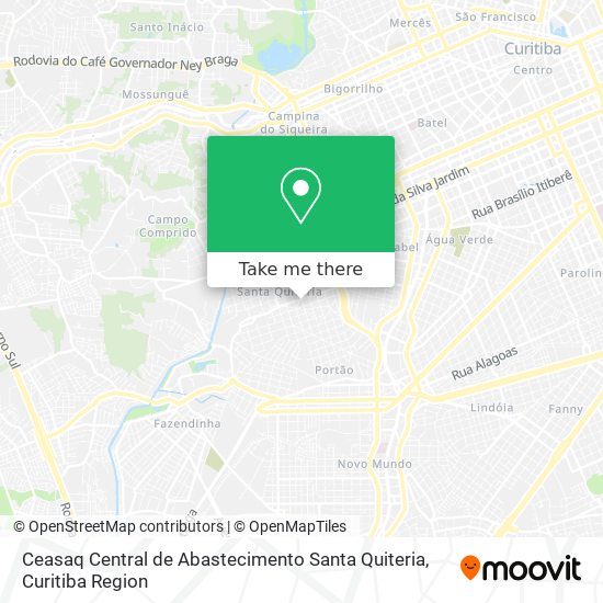 Ceasaq Central de Abastecimento Santa Quiteria map
