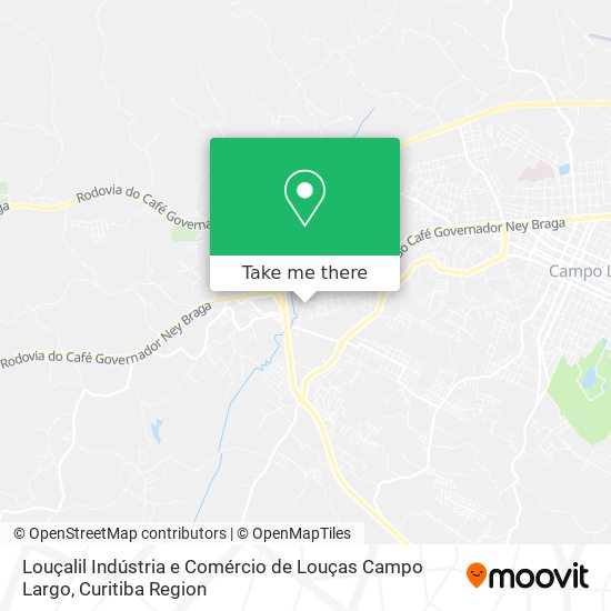 Louçalil Indústria e Comércio de Louças Campo Largo map