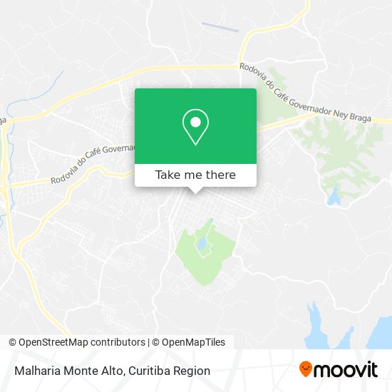 Malharia Monte Alto map