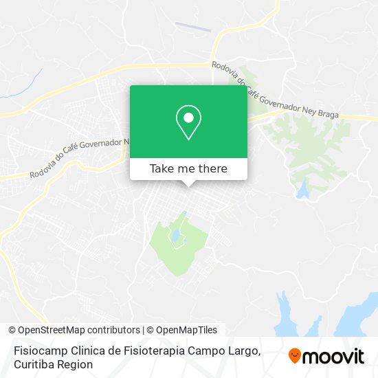 Fisiocamp Clinica de Fisioterapia Campo Largo map