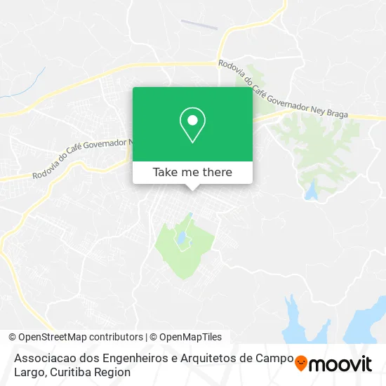 Associacao dos Engenheiros e Arquitetos de Campo Largo map