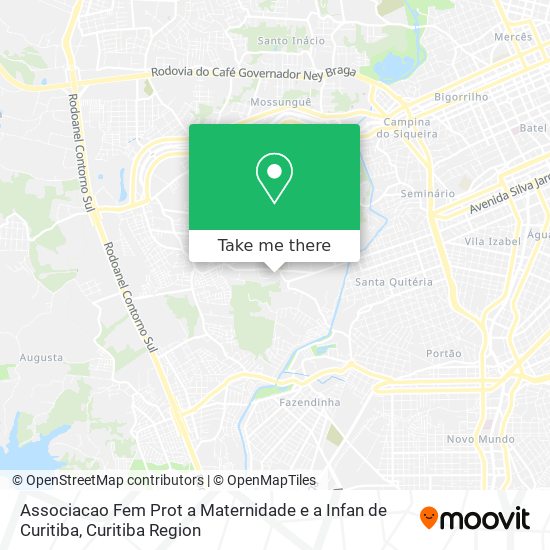 Associacao Fem Prot a Maternidade e a Infan de Curitiba map