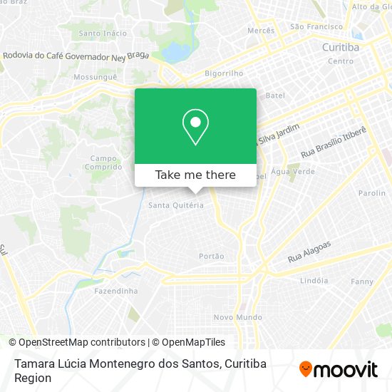Tamara Lúcia Montenegro dos Santos map