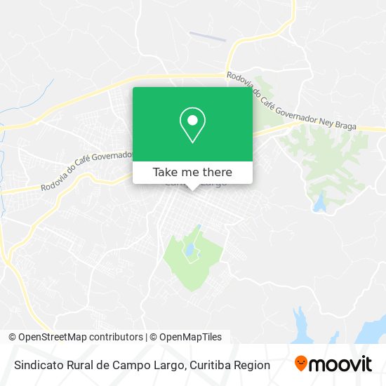 Sindicato Rural de Campo Largo map