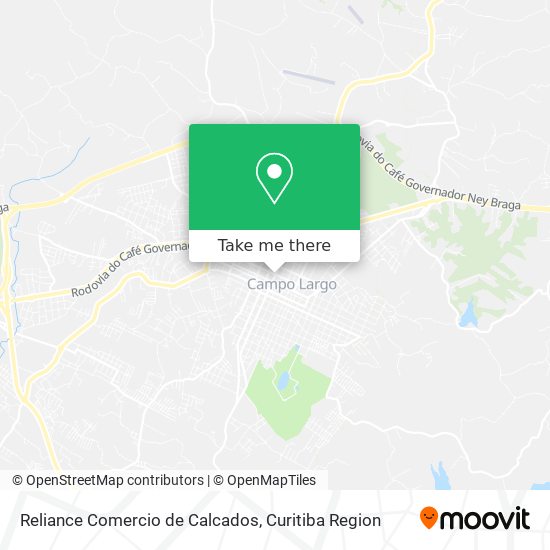 Reliance Comercio de Calcados map