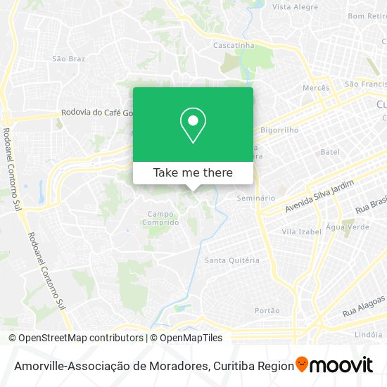 Amorville-Associação de Moradores map