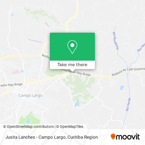 Jusita Lanches - Campo Largo map