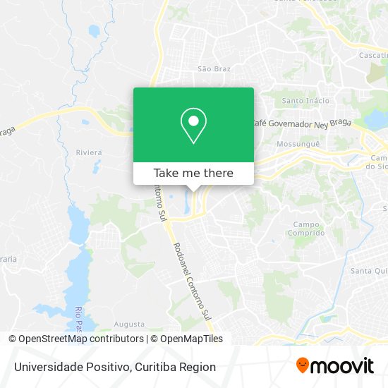 Universidade Positivo map