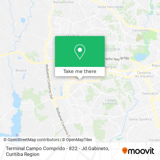 Terminal Campo Comprido - 822 - Jd.Gabineto map