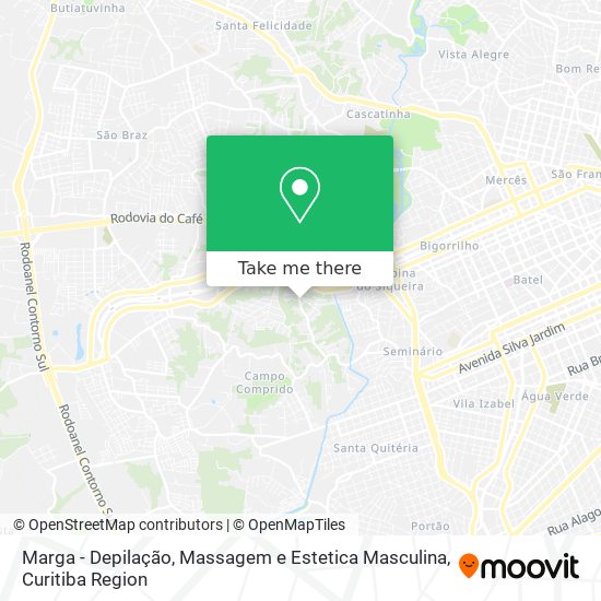 Marga - Depilação, Massagem e Estetica Masculina map