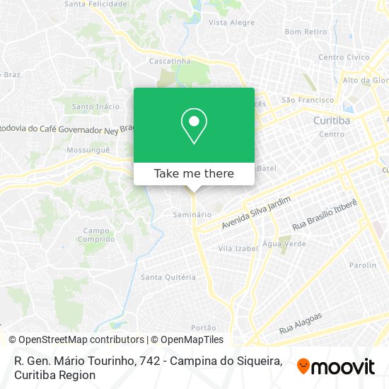 R. Gen. Mário Tourinho, 742 - Campina do Siqueira map