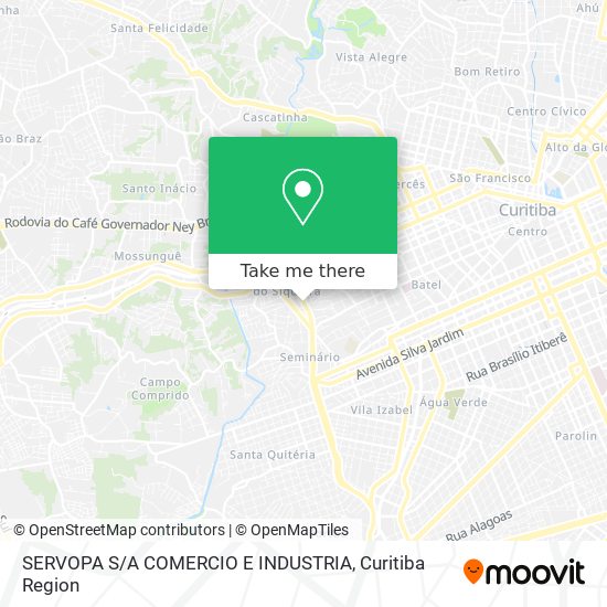 Mapa SERVOPA S / A COMERCIO E INDUSTRIA