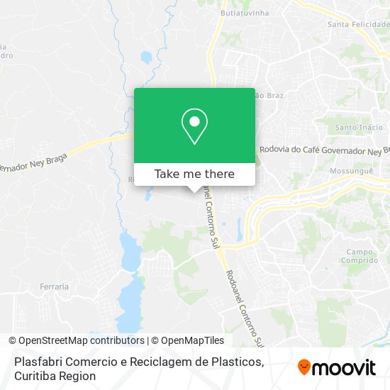 Mapa Plasfabri Comercio e Reciclagem de Plasticos