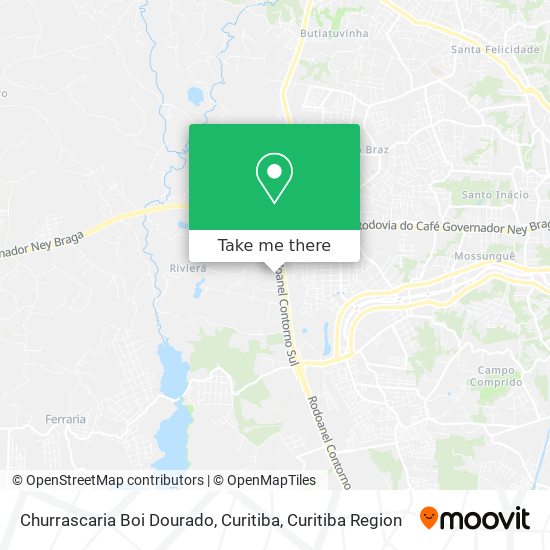 Churrascaria Boi Dourado, Curitiba map