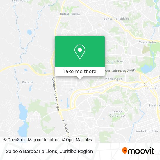 Salão e Barbearia Lions map