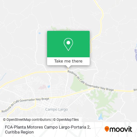FCA-Planta Motores Campo Largo-Portaria 2 map