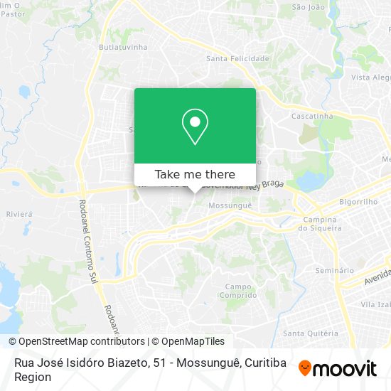 Rua José Isidóro Biazeto, 51 - Mossunguê map