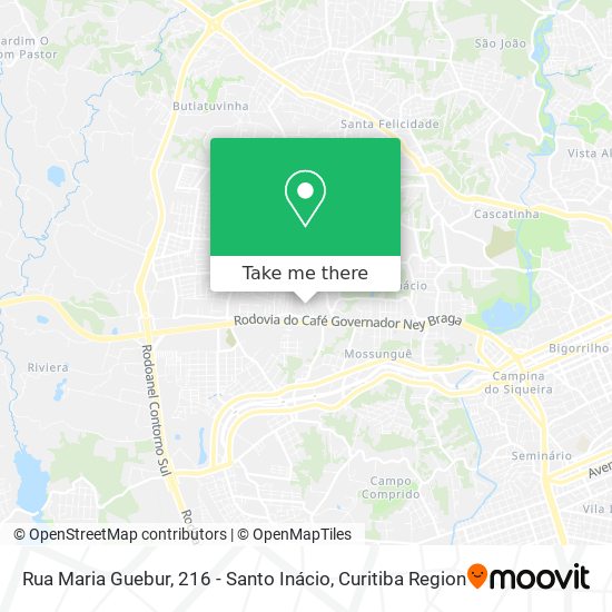 Rua Maria Guebur, 216 - Santo Inácio map
