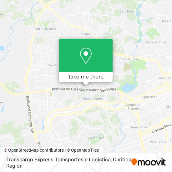 Mapa Transcargo Express Transportes e Logistica