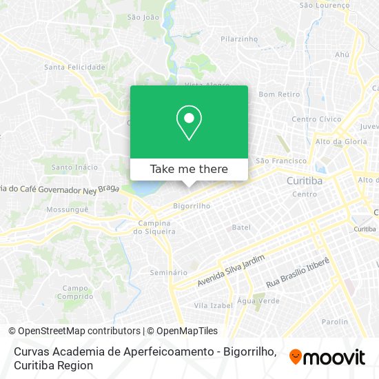 Curvas Academia de Aperfeicoamento - Bigorrilho map