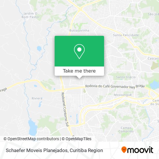 Mapa Schaefer Moveis Planejados