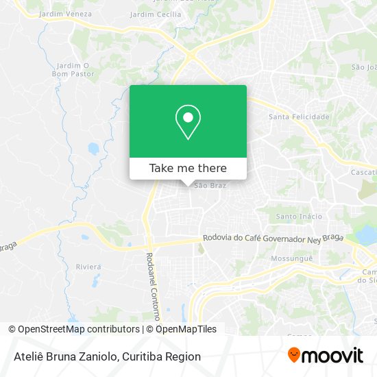 Ateliê Bruna Zaniolo map