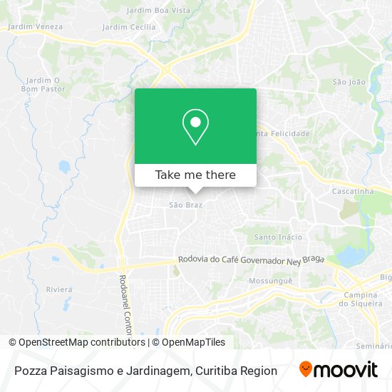 Pozza Paisagismo e Jardinagem map