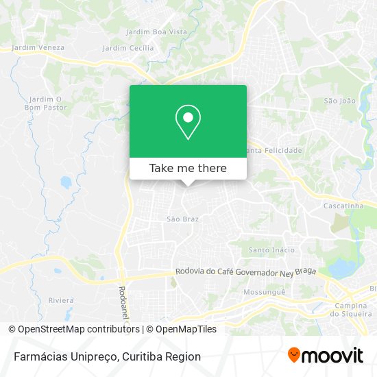 Farmácias Unipreço map