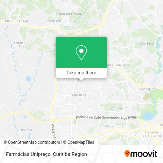 Farmácias Unipreço map