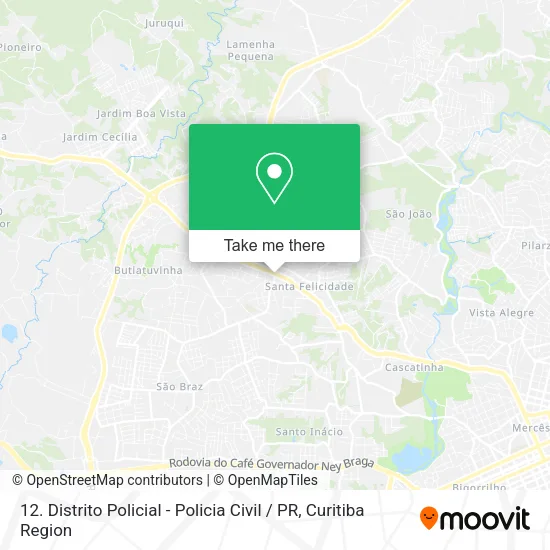 12. Distrito Policial - Policia Civil / PR map