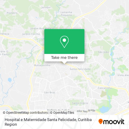 Hospital e Maternidade Santa Felicidade map