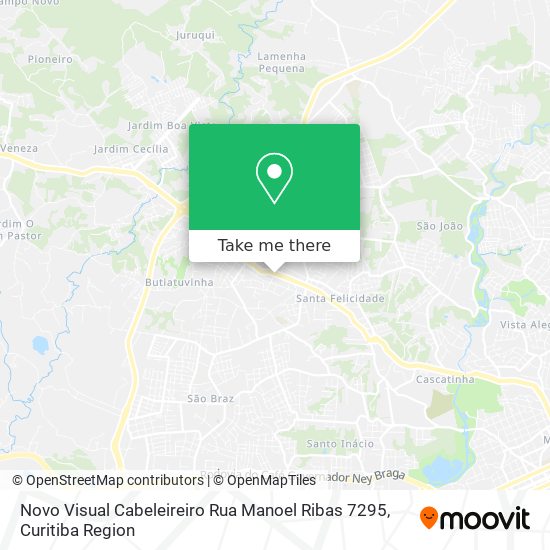 Mapa Novo Visual Cabeleireiro Rua Manoel Ribas 7295