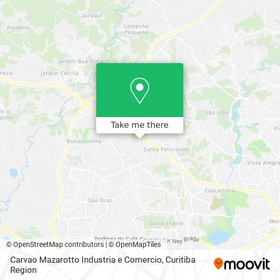 Carvao Mazarotto Industria e Comercio map