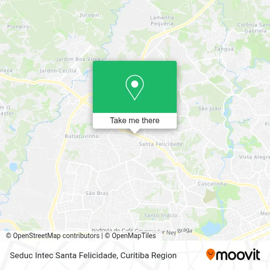 Seduc Intec Santa Felicidade map