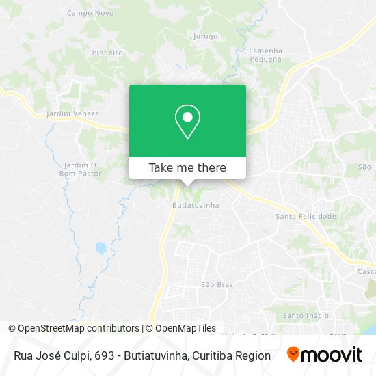 Rua José Culpi, 693 - Butiatuvinha map