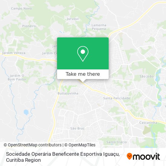 Sociedade Operária Beneficente Esportiva Iguaçu map