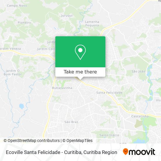 Ecoville Santa Felicidade - Curitiba map