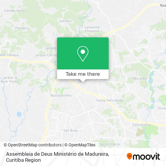 Mapa Assembleia de Deus Ministério de Madureira