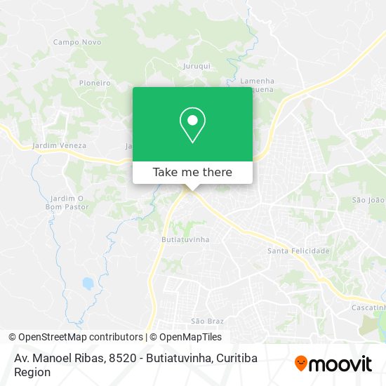Av. Manoel Ribas, 8520 - Butiatuvinha map