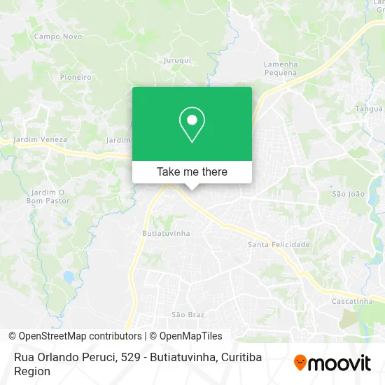Rua Orlando Peruci, 529 - Butiatuvinha map
